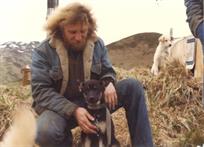 1982 - Dutch Harbor, AK. My puppy, Ben.